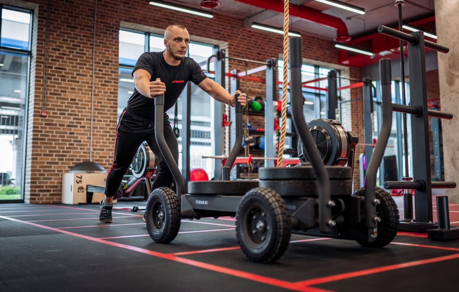 Training in the gym