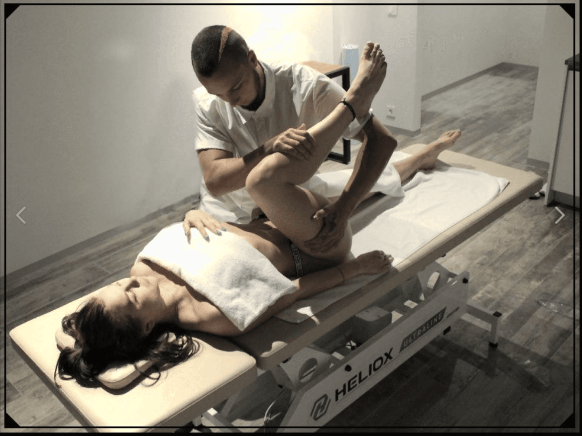 Anton Kolhonen in the FitFashion massage studio