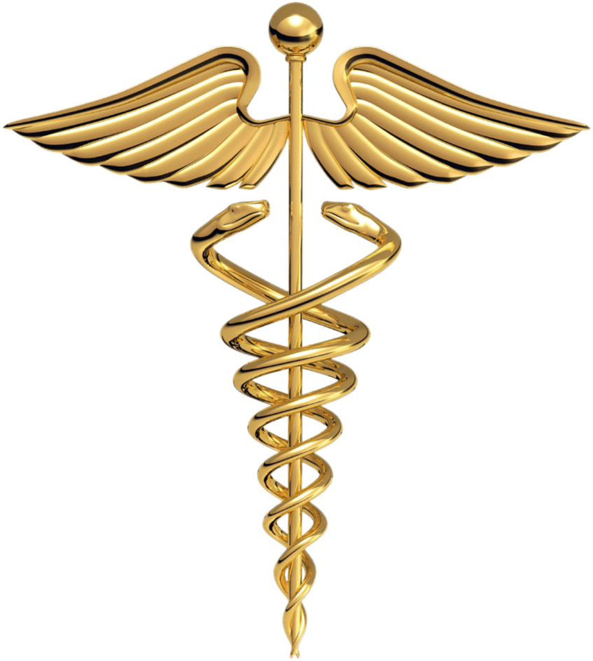 Attribut des Merkur: der geflügelte Caduceus